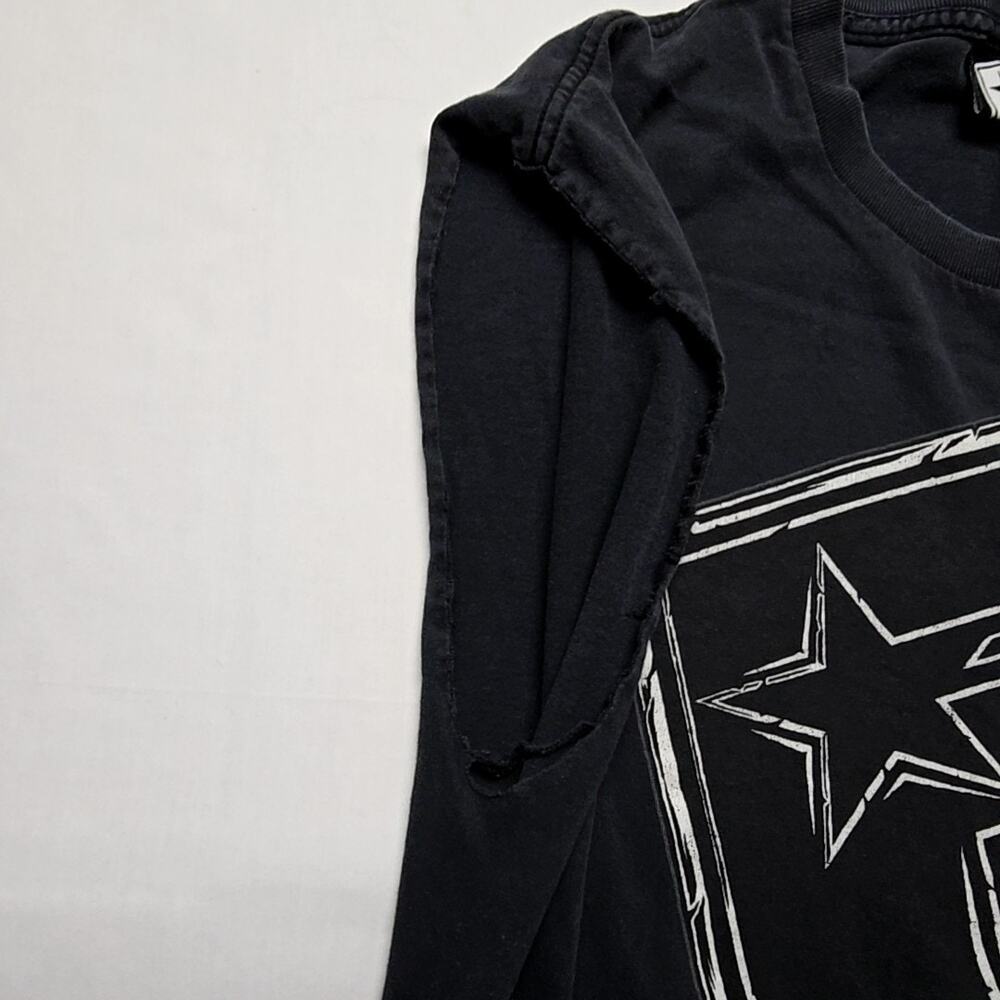 Famous Stars & Straps Graphic Tee Mens Large Black Sleeveless Shirt Y2K - Picture 3 of 10